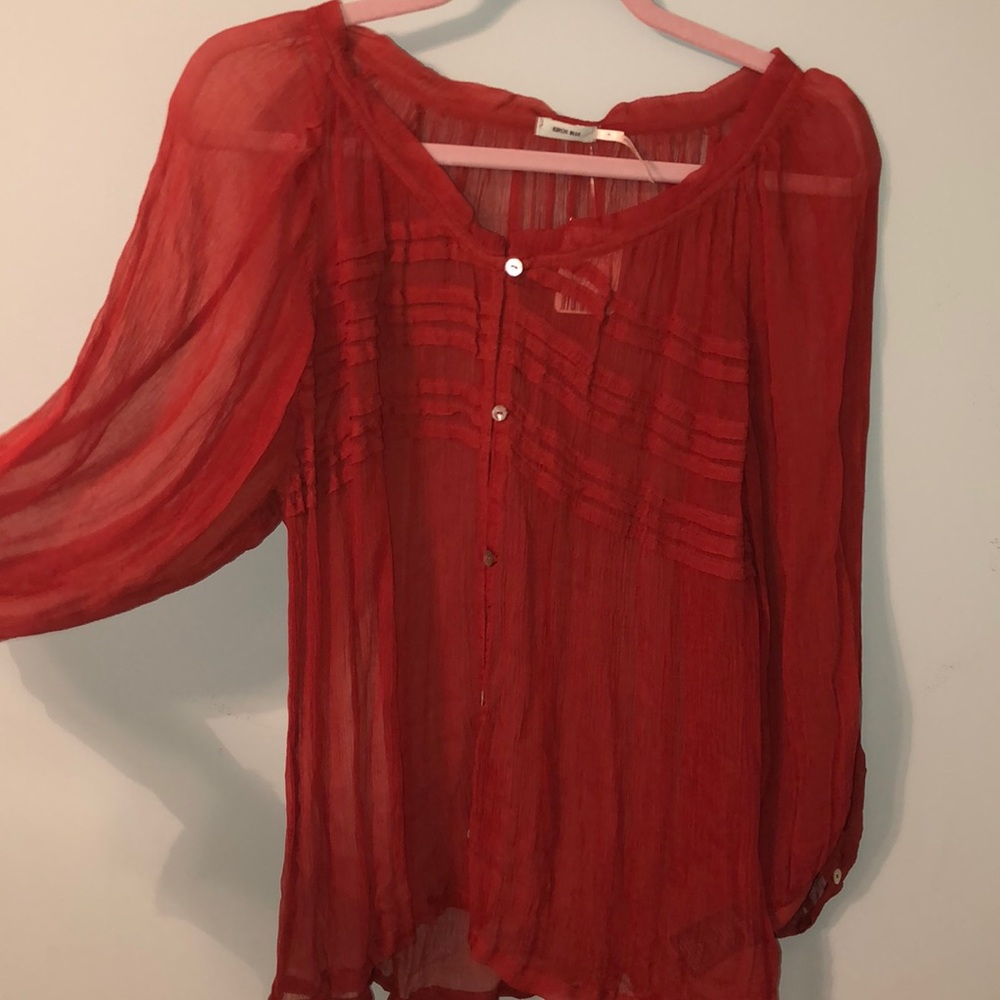 Burnt Orange Blouse